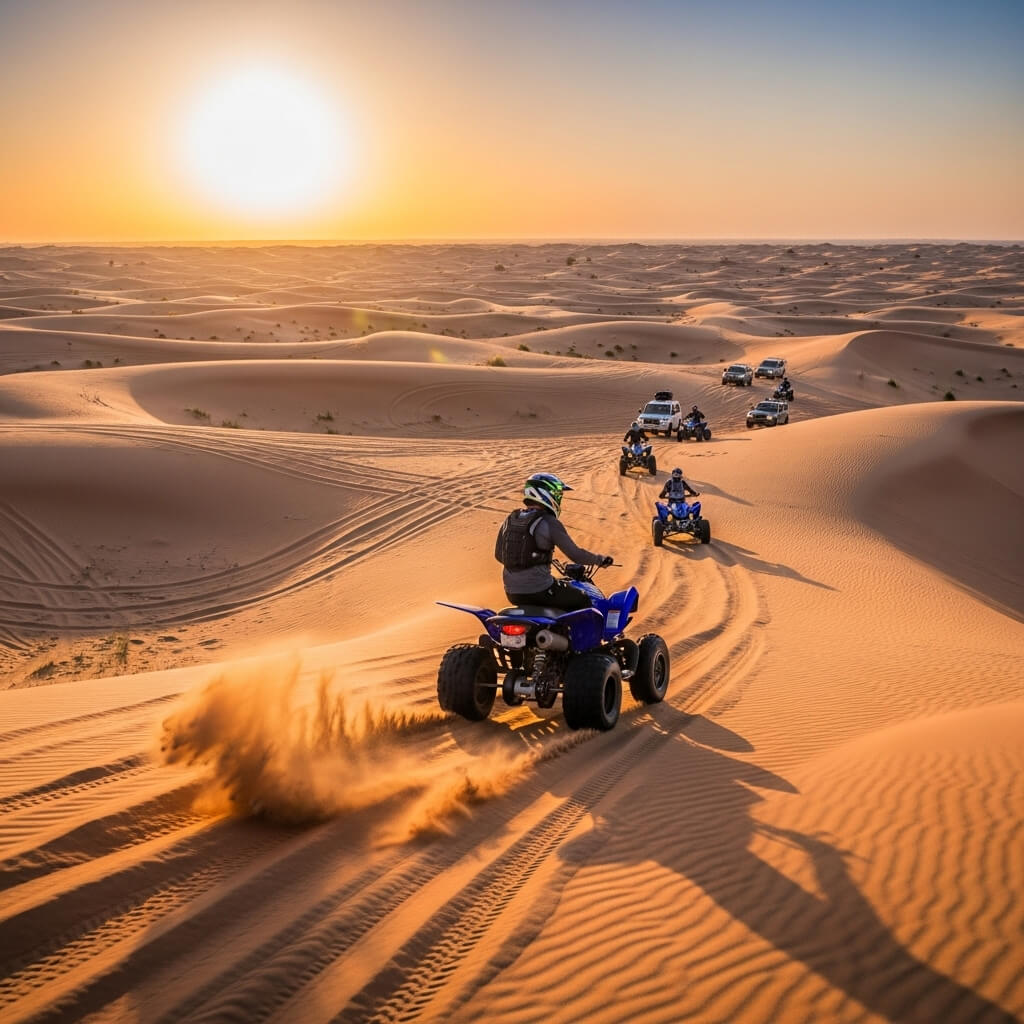 desert safari with quad bike
