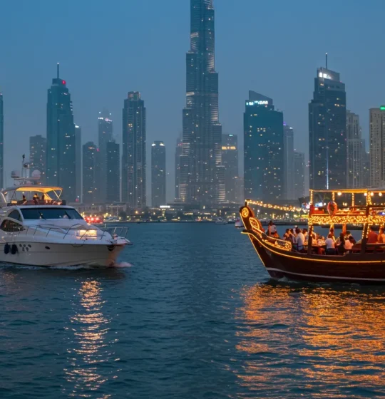 dubai yacht tour & dinner cruise