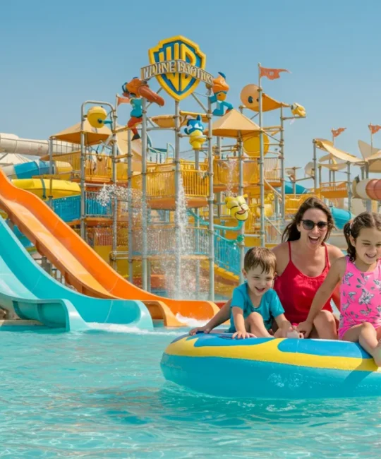 warner brohters & yas water park